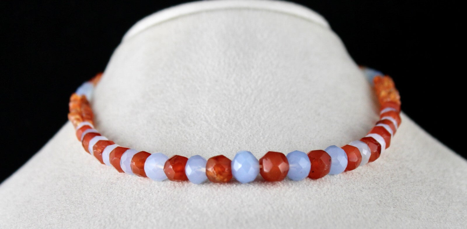 Natural Multi Carnelian Chalcedony 153 Ct Beads Gemstone Designer Necklace