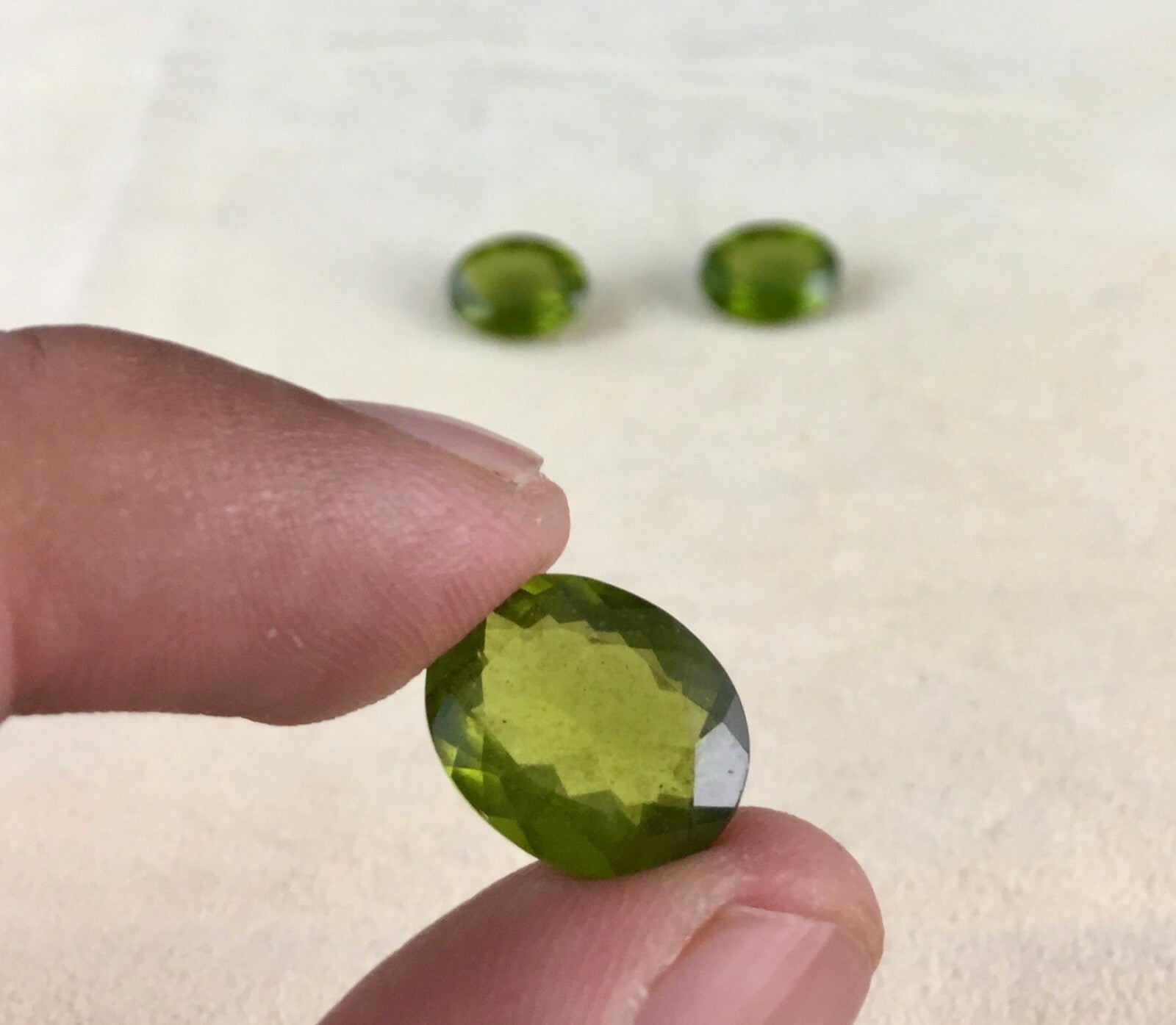 Natural Green Vesuvianite Idocrase Oval 17.29 Cts Gem For Ring Pendant