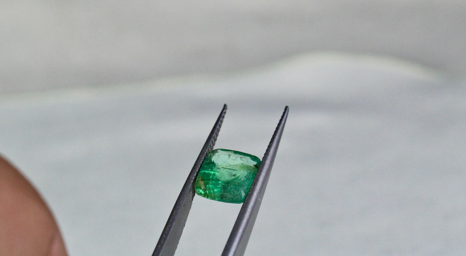 Certified Natural Emerald 18.93 Ct Cushion Loose Gemstone Necklace Earring Set