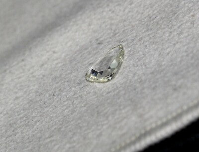 Certified Natural Diamond Pear 0.93 Ct I Colour Sterling Silver Ring Pendant