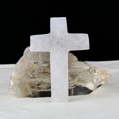 Vintage Natural Multi Quartz 749 Ct Gemstone Spiritual Cross Pendant 5 Pcs