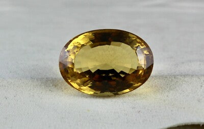 Certified 32mm Oval Cut Natural Citrine Pendant 87.60ct Top Gemstone For Women