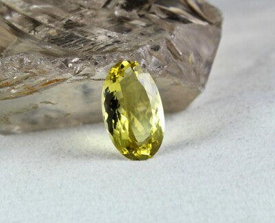 Certified Natural Untreated Yellow Aquamarine Helidor Oval 8.98 Ct Ring Pendant