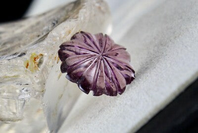 Natural Pink Tourmaline 5 Pcs Carved Flower Gemstone Set 37.10ct Designing