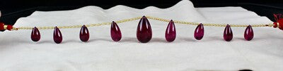 Certified Pink Tourmaline Rubellite Pear Drop Necklace 161ct, 9 Gemstone Jewelry