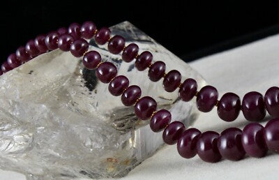Certified Natural Untreated Ruby Beads 461 Ct Statement Gemstone Necklace