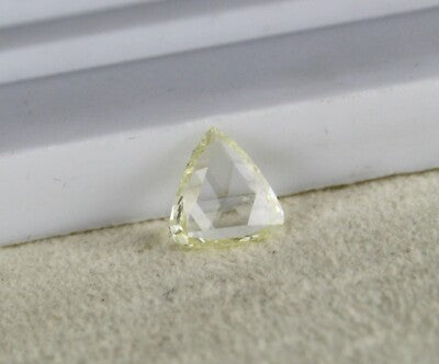 Certified Natural Rose Cut Diamond 0.90ct Triangle Loose Stone For Ring Pendant