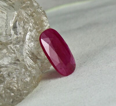Certified 15x23 Mm Mozambique Ruby 19ct Oval Gemstone Sterling Silver Ring