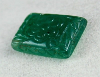 Certified Mughal Natural Zambian Emerald 24x17mm 33.44 Ct Gemstone Ring Pendant