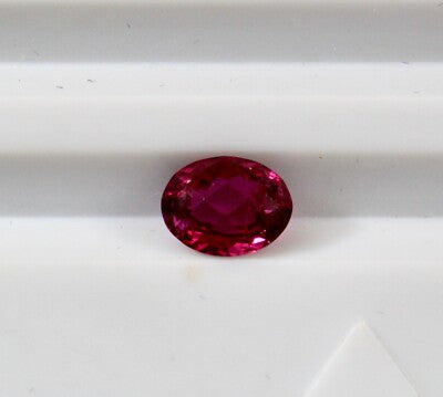 Natural Rubellite Pink Tourmaline 9x7mm Oval Cut Gemstone 2.57ct For Ring