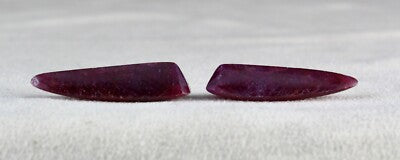 Certified Natural Ruby Cabochon Drops 69.16ct Gemstone Earring Pair For Women