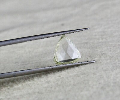 Certified Natural Rose Cut Diamond 0.90ct Triangle Loose Stone For Ring Pendant