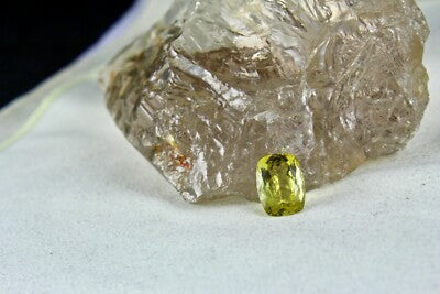 Certified Natural Unheated Yellow Aquamarine 5.41 Ct Gemstone Ring Pendant