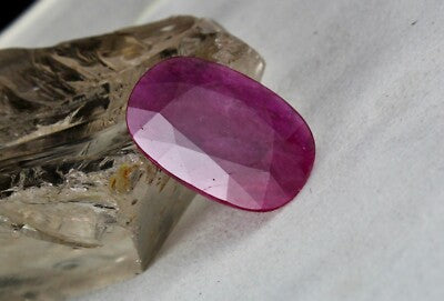 Certified Natural Heated Mozambique Ruby Oval 32x25mm 38.40 Ct Gemstone Pendant