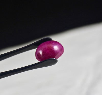 Certified Natural Ruby Emerald Blue Sapphire Cabochon Oval 16mm 51ct Gem Pendant