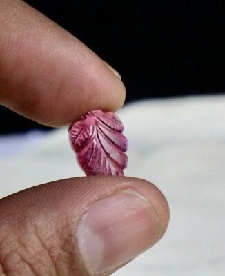 Natural Pink Tourmaline 28.18ct Carved 4 Pcs For Earring Designing