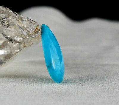 Natural Arizona Turquoise 13.22ct Pear Cabochon Gemstone For Ring Pendant