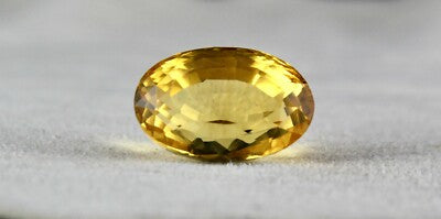 Yellow Citrine Oval Cut 20x13mm 20.78ct Loose Gemstone Ring Pendant