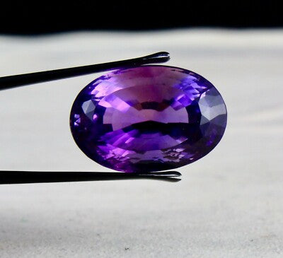 Natural Purple Amethyst 58.15ct Oval Cut 28x19mm Gemstone For Pendant Ring