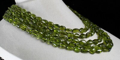 Certified Natural Green Peridot Necklace 1024ct Cabochon Gemstone Party Jewelry