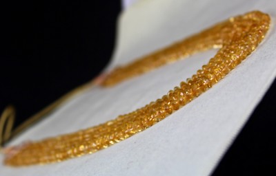 Yellow Citrine Faceted Beads Necklace 5 L 480 Ct Gemstone Fashion Accessory
