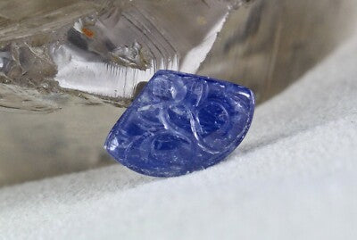 Certified Natural Unheated Blue Sapphire Pendant 16.50 Ct Gemstone Designing