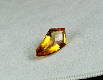 Natural Yellow Citrine 22.46ct Fancy Faceted Gemstone Pendant Designing