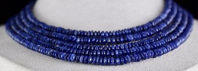 Blue Aventurine Round Gemstone Necklace 5 L 391 Ct Semi Precious Beads For Women
