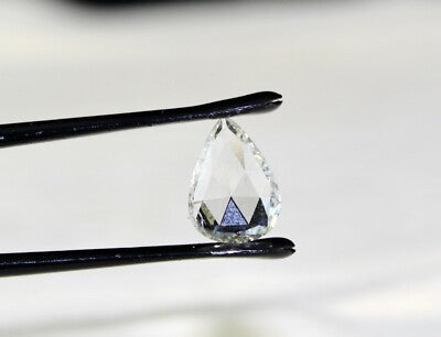 Certified Natural Diamond Rose Cut 1.31ct Pear Shaped Stone For Ring Pendant