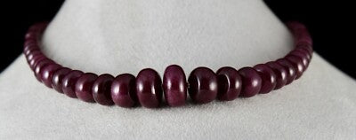 Certified Natural Untreated Ruby Beads 461 Ct Statement Gemstone Necklace