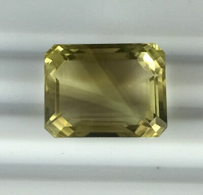Natural Lemon Smoky Quartz Octagon 22x17mm 38.1ct Big Gemstone Pendant For Women