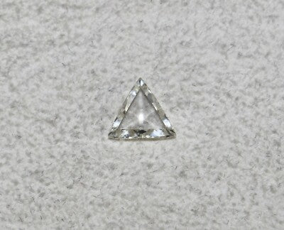Certified Natural Rose Cut Diamond Triangle 0.75ct Pendant Ring Sterling Silver