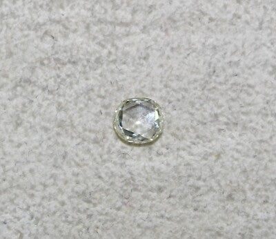 Certified Natural Yellow Diamond Oval Rose Cut 0.65ct Stone For Ring Pendant