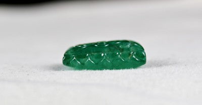 Certified Mughal Natural Zambian Emerald 24x17mm 33.44 Ct Gemstone Ring Pendant