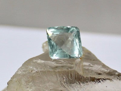 Natural Aquamarine 9.98 Ct Square Cut Gemstone Loose For Jewelry