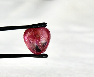 Certified Natural Ruby Heart Cabochon 7.93 Ct Drilled Gemstone Ring Pendant