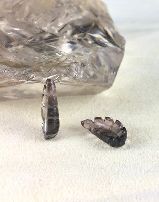 Natural Multi Tourmaline Leaves Earrings 9.54ct Gemstone Stud Designing