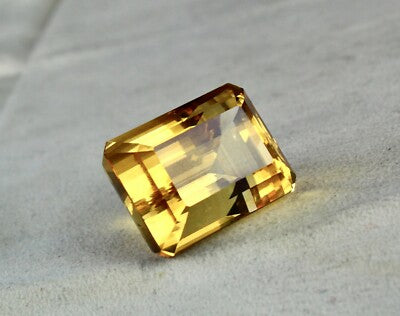 Certified Natural Citrine 114ct Topaz 29x22 Mm Rectangle Gemstone For Pendant