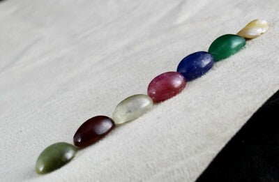 Certified 58.70 Ct Ruby Emerald Sapphire Pearl Hessonite Catseye Loose Gemstone