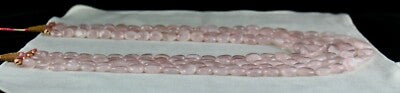 Natural Rose Quartz 1134 Ct Beads Cabochon Fashion Necklace For Women