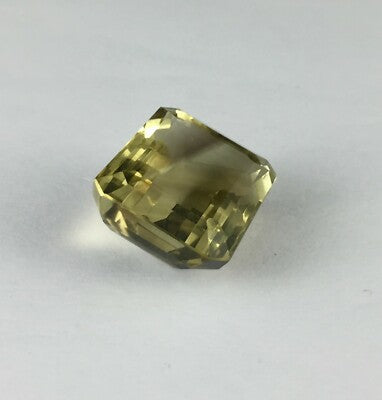 Natural Lemon Smoky Quartz Octagon 22x17mm 38.1ct Big Gemstone Pendant For Women