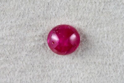 Certified Natural Burma Ruby Cabochon 10mm 5.61 Ct Sterling Silver Ring Pendant