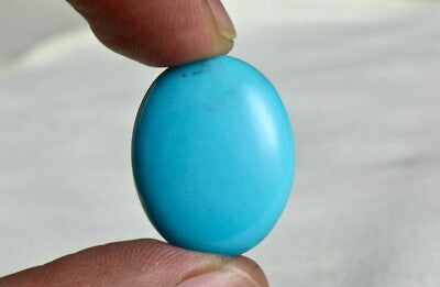 Natural Arizona Turquoise Gemstone Oval Cabochon 14.88ct For Ring/pendant