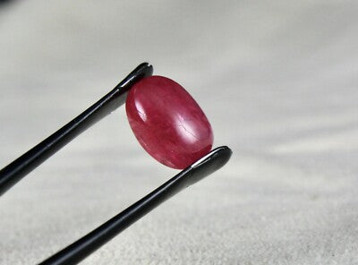 Certified Natural Burmese Ruby 7.36 Cts Oval Cabochon Gemstone Ring Pendant
