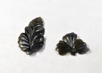 Multi Colour Tourmaline 26.90 Ct Carved Leaves Gemstone For Jewelry Design