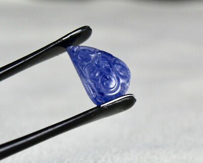 Certified Natural Unheated Blue Sapphire Pendant 16.50 Ct Gemstone Designing