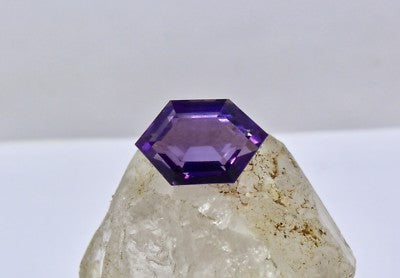 Natural Amethyst 19.39ct Marquise Cut 21x13mm Semi Precious Gemstone Ring