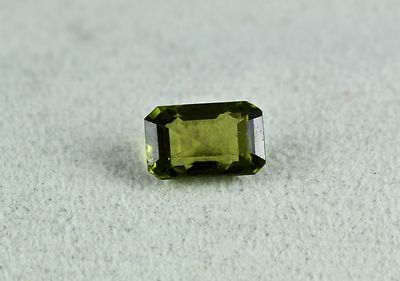 Certified Natural Green Tourmaline 9.42ct 9x15mm Rectangle Gemstone For Ring