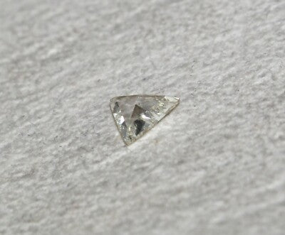 Certified Natural Rose Cut Diamond Triangle 0.75ct Pendant Ring Sterling Silver