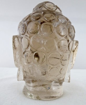 Certified Natural Smoky Quartz 2730 Ct Buddha Head Transparent Gemstone Decor